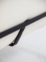 Butaca tapissada en blanc