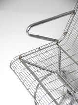 Butaca giratoria d'acer