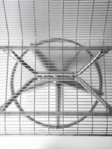 Butaca giratoria d'acer