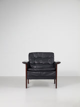 Pareja de sillones de piel