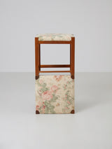 Pine and Fabric Stool