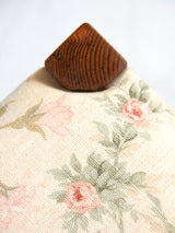 Pine and Fabric Stool