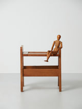 Taburete / Mesita de roble