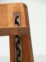 Taburete / Mesita de roble