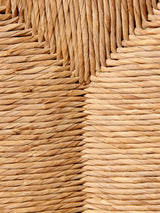 Banqueta de pino y enea