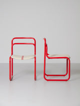 Pair of Tubular Chairs mod. 61