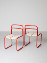 Pair of Tubular Chairs mod. 61