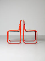 Pair of Tubular Chairs mod. 61