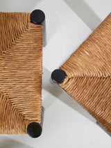 Cadira de fusta ebonitzada i boga