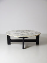 Marble and Wood Coffee Table