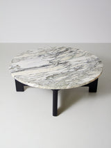 Marble and Wood Coffee Table
