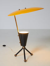 Làmpada de sobretaula francesa amb detalls en llautó