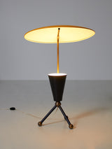 Làmpada de sobretaula francesa amb detalls en llautó