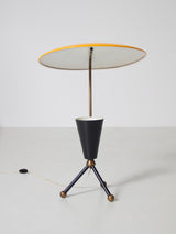 Làmpada de sobretaula francesa amb detalls en llautó