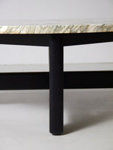 Marble and Wood Coffee Table