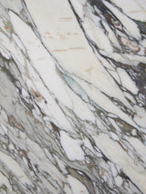 Marble and Wood Coffee Table