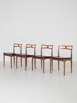 Juego de cuatro sillas de comedor mod. 94