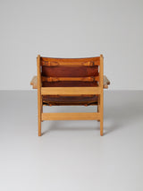 Sillón de roble y cuero