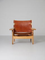 Sillón de roble y cuero