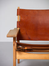 Sillón de roble y cuero