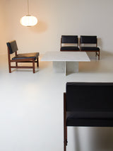 Sillones de palisandro y skay