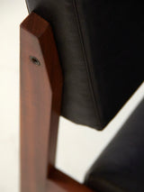 Sillones de palisandro y skay