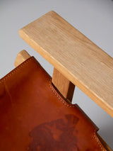 Sillón de roble y cuero