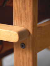 Sillón de roble y cuero