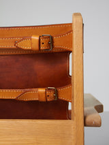 Sillón de roble y cuero