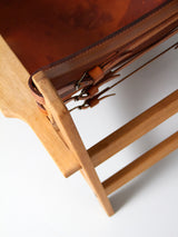 Sillón de roble y cuero