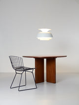 Round Dining Table Table with Cross Foot