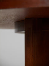 Round Dining Table Table with Cross Foot