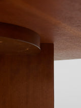Round Dining Table Table with Cross Foot