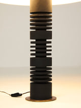 Wood and Fabric Table Lamp