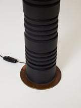 Wood and Fabric Table Lamp