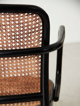 Juego de seis sillas estilo Thonet mod. 811 negras