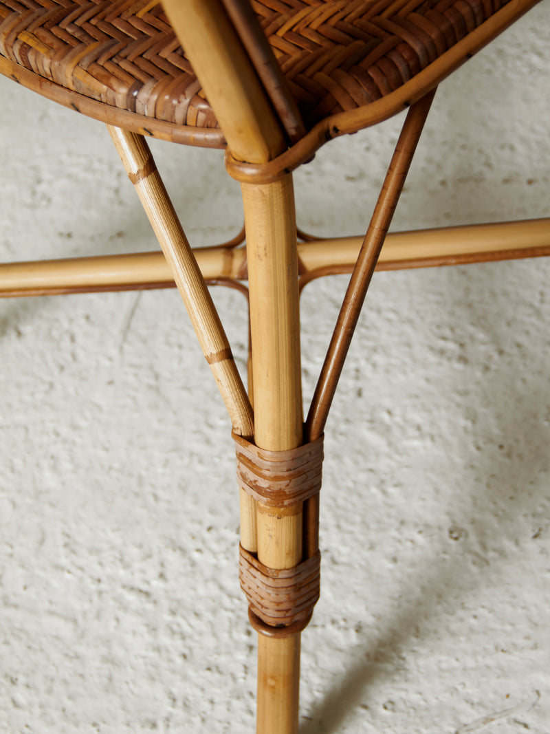 Set of Four Wicker Dining Chairs