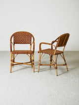 Set of Four Wicker Dining Chairs