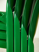 Juego de cuatro sillas Selene verdes