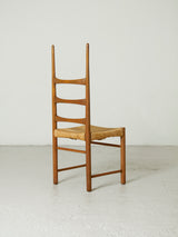 Set of Six Stained Beech Billar Dining Chairs