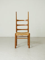 Set of Six Stained Beech Billar Dining Chairs