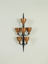 Iron and Copper Chandelier