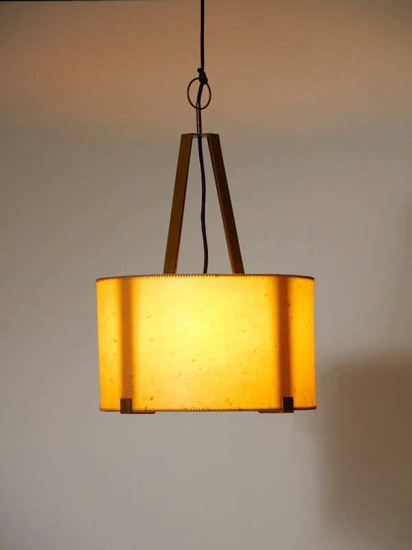 Lámpara de suspensión serie Anella de latón