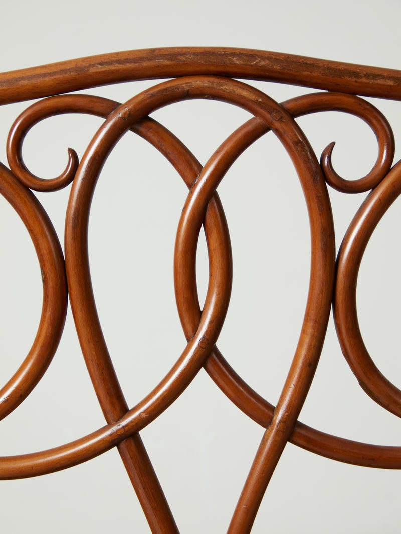 Thonet Wooden and Cane Bench