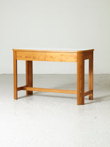 Aran Pine and White Formica Desk