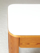 Aran Pine and White Formica Desk