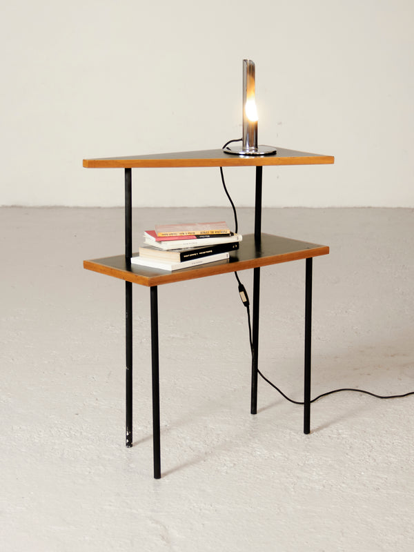Iron and Wood Side Table