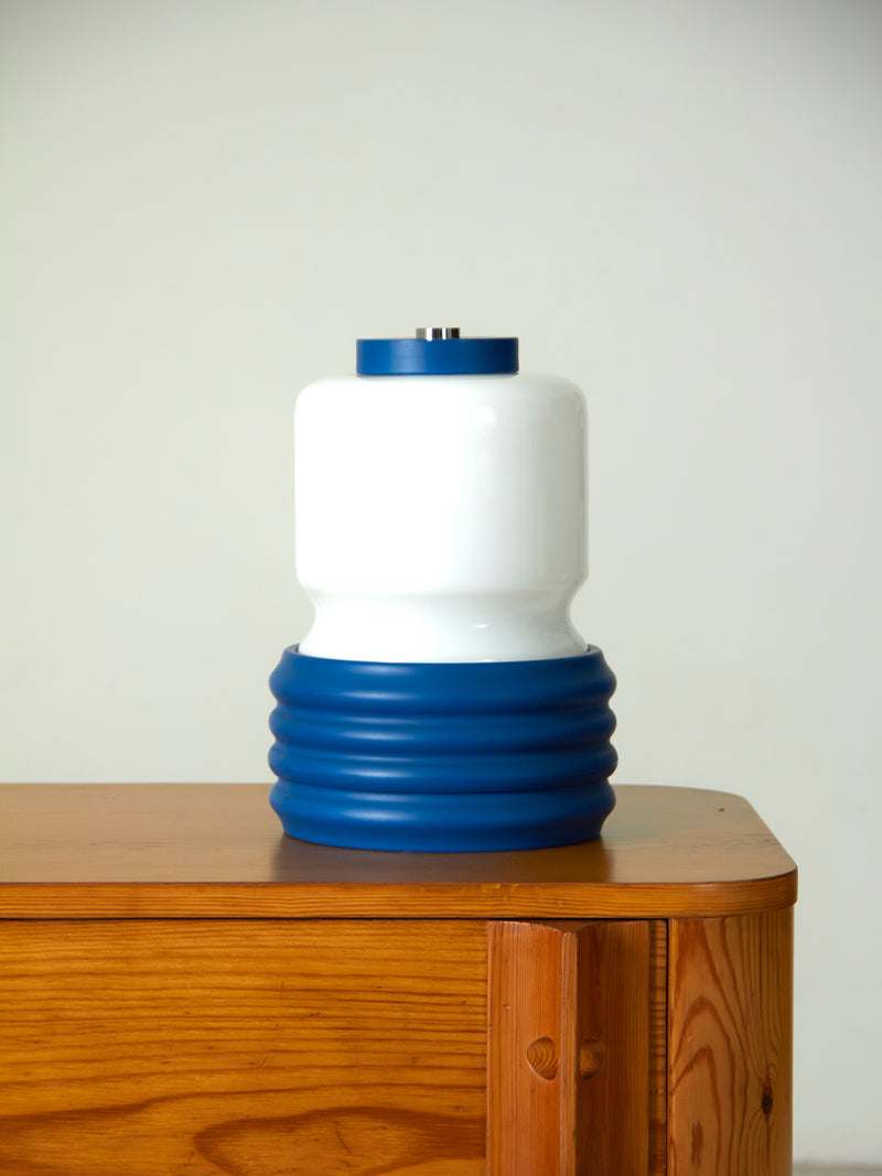 Blue Opaline Table Lamp