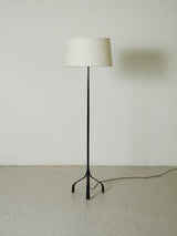 Iron and Linen Floor Lamp
