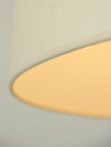 Iron and Linen Floor Lamp